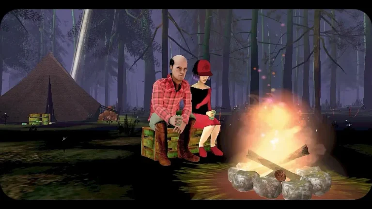 carmen-i-drwal-przy-ognisku-w-the-path